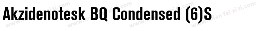 Akzidenotesk BQ Condensed (6)Sam字体转换